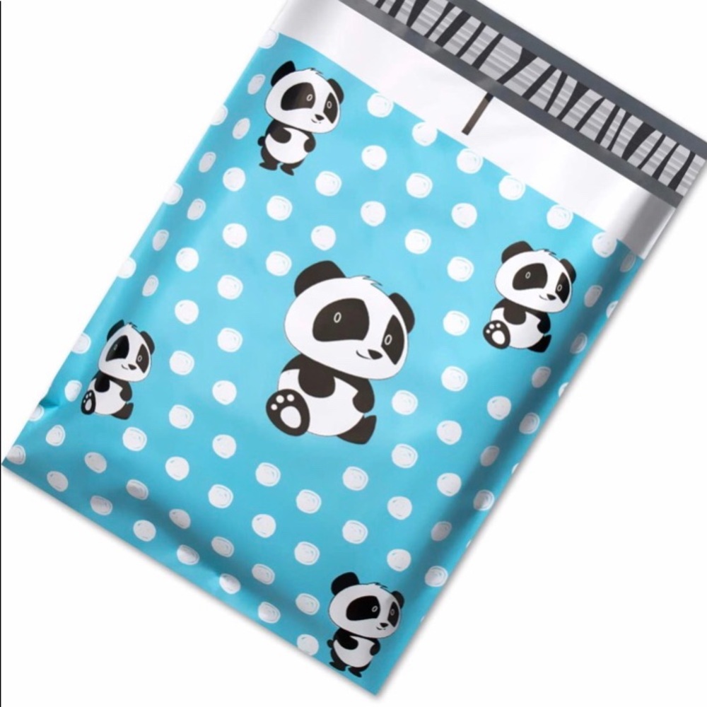 Panda poly mailers (24 count + 19 clear)